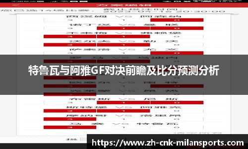 特鲁瓦与阿雅GF对决前瞻及比分预测分析